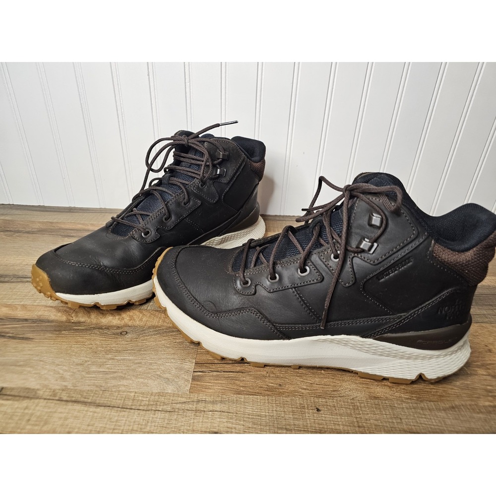 The North Face Men's Vals II Mid Leather Waterproof Hiking Boots 10 Grip Trail